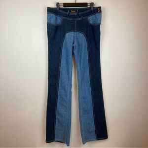 Damani Dada Vintage Side Zip Bootcut Blue Jeans Women’s Size 10 Very Rare!